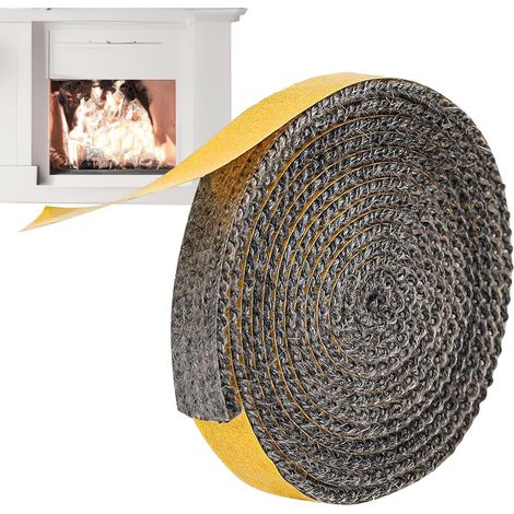 Sellador adhesivo para estufas de alta temperatura: Sellador resistente al calor para estufas de leña, chimeneas y quemadores de pellets  Fuerte adhesión, fácil aplicación, rendimiento duradero.