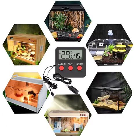 Ce mini thermomètre-hygromètre avec sonde est adapté à la surveillance en temps réel de la température à l'intérieur des incubateurs. (1/5)