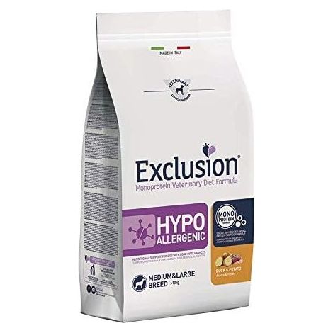 Crocchette Cane Hypo Anatra&Patate Fish 12 kg Exclusion