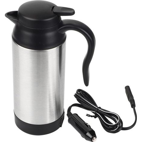 Thé de café de bouilloire électrique de voiture d'acier inoxydable de 750ML pour la tasse de chauffage d'eau de Thermos 12V (1/5)