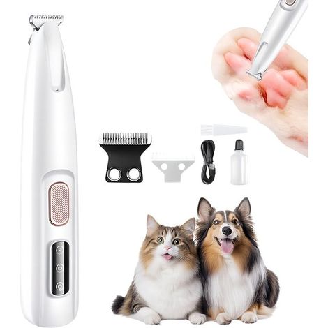 Recortadora de pelo para mascotas en miniatura, recortadora de pelo para perros resistente al agua, recortadora multifuncional para mascotas (1/5)