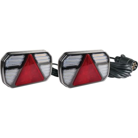 Kit luci posteriori a LED magnetiche 12/24V 2,5m