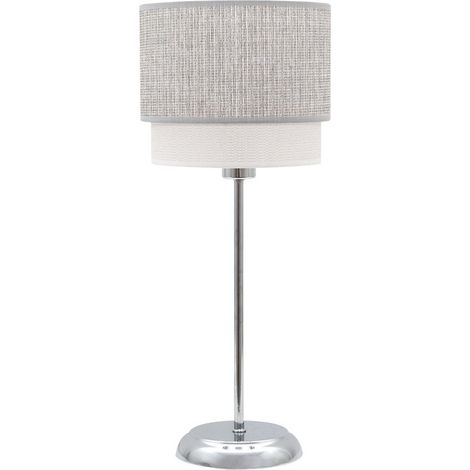 Sobre Mesa Kenya 1xe14 Gris/blanco 45x18x18 Cm (1/2)