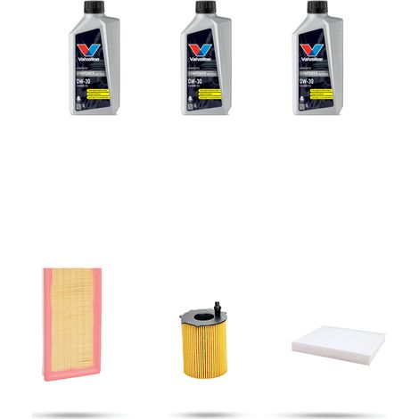 Kit tagliando 3 FILTRI e 3L OLIO compatibile con Fiat Panda III 0.9 Natural Power 59kw dal 2015 (1/5)