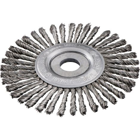 Metabo Rundbürste 125x0,5x6 /22,23 mm, Stahl, gezopft (1/3)