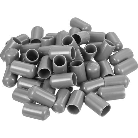 100Pcs Embout Caoutchouc 11mm ID Gris Clair (1/5)