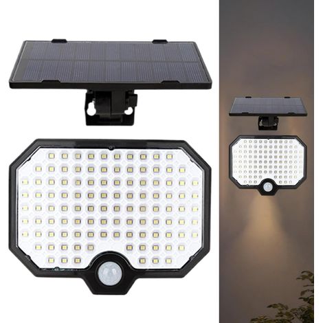 Solar Wall Lights, Waterproof Solar Powered Lamp with Motion Sensor, Split Solar Wall Sconce, Outdoor Wall Lights for Garden, Patio, Yard Lighting, Energy Efficient for All Seasons (1/5)