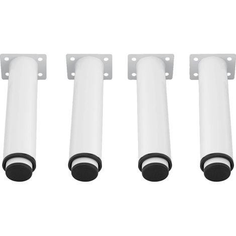Pieds de meuble, hauteur réglable, capacité de charge élevée, BLANC (1/2)