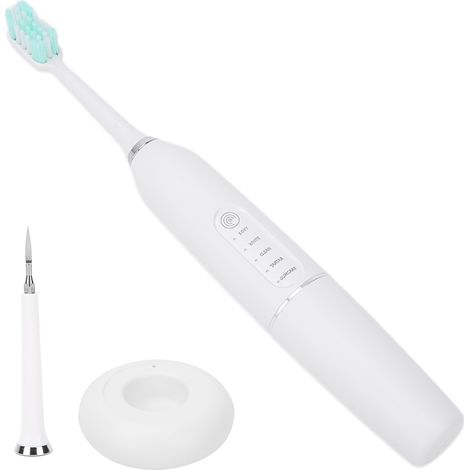 Brosse à dents électrique enfant rechargeable sans fil, blanchiment, nettoyage profond, brosse blanche pour enfants (1/5)