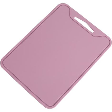 Planche à découper en silicone, sans BPA, flexible, pour viande, légumes et fruits, compatible lave-vaisselle, 21,8 cm x 30 cm (violet foncé) (1/5)