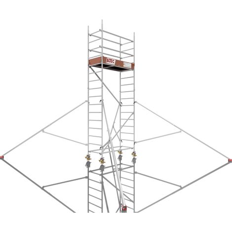Rollfix 2.0 500, Arbeitshöhe 5m, inkl. Rollen (Ø150mm) & Dreieckausleger