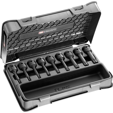 Satz mit 9 langen 1/2" Torx® Impact-Schlagnüssen - FACOM NSXL.J9APB (1/2)