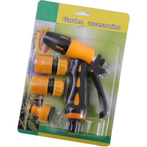 4 Pcs Car Wash Guns Portable Water Guns with 3 Nozzles Adjustable Cleaning Car Wash Machine Multicolor (1/3)