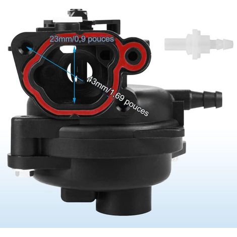 Carburateur de tondeuse à gazon 799583 pour moteurs Briggs & Stratton 300E 450E 500E OVH 125cc 140cc 08P502 09P602 Series Remplace 591160 595656 591979 593261