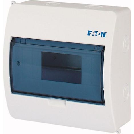 Coffret en saillie IP40 1 rangée 8 mod porte transparente 000280346 EATON BC-O-1/8-ECO (1/3)