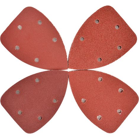 Lot de 60 papiers abrasifs pour souris Papier abrasif Velcro assortis 40/60/80/120/180/240 pour meuler et polir le métal, le plastique, la pierre, le verre et d'autres matériaux (1/5)