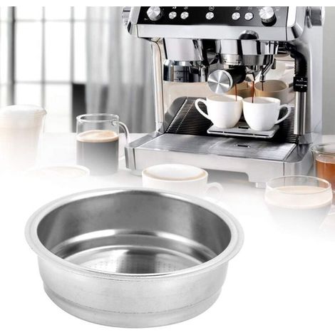 Filtres à café réutilisables, bol de crépine de filtre de Machine à café en acier inoxydable monocouche de 51 mm adapté pour DeLonghi pour bureau à domicile sans BPA (1/5)