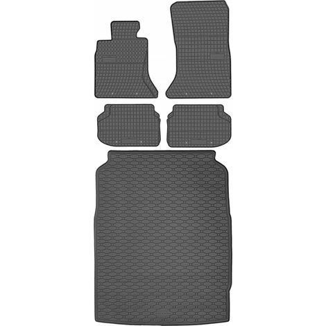 Juego de alfombrillas de goma para coche y alfombrilla para maletero para BMW Serie 5 F10 Sedán (2010-2017).