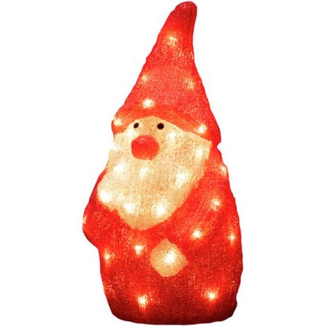 [NEUWERTIG] B-Ware Konstsmide Christmas LED-Dekofigur Weihnachtsmann Figur Weihnachtsdeko H38cm rot (1/2)