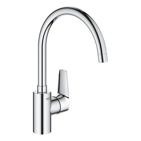 Grohe – Mitigeur de lavabo bec haut pivotant – Finition chrome StarLight – Cartouche LongLife – Économie d'eau (1/7)