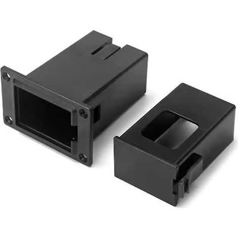 Boîtier compartimenté pour pile 9V pour micro de guitare acoustique ou de basse (1/4)