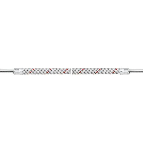 Flexible de bruleur fioul avec 2 tubulures 8 mm 500 mm
