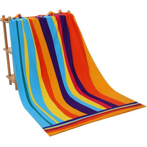 Strandtuch XL 180 x 100 cm Schnelltrocknend und super saugfähig Leichtes Mikrofaser-Schwimmtuch für Erwachsene Großes Strandtuch für Pool und (1/5)