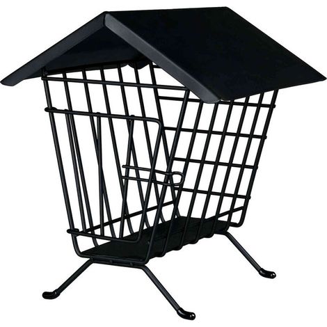 Mangiatoia Trixie Nero Metallo 20 × 23 × 20 CM Fieno (1/4)