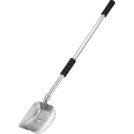Pelle à Litière pour Chat Longueur Ajustable,Pelle Litière en Acier Inoxydable, Robuste et Pratique (1/4)