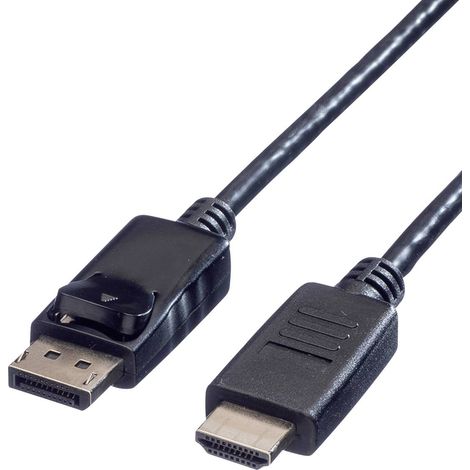 Câble adaptateur Value DisplayPort / HDMI Fiche mâle DisplayPort, Fiche mâle HDMI-A 1.00 m noir 11.9 (1/3)