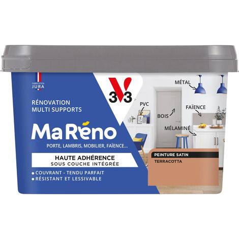 Peinture Réno Perfection® Multi-supports MA RENO V33 Terracotta satin 0,5L (1/4)