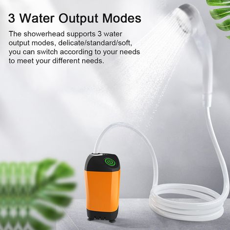 Kit de douche extérieure, moteur en cuivre pur Portable, électrique Simple pour la maison, Camping, dortoir