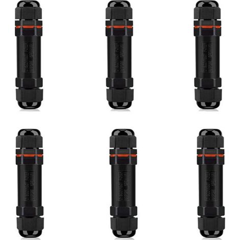 Connecteurs Étanches IP68 pour Câbles 2-13mm, Boîte de Dérivation Extérieure, Lot de 6