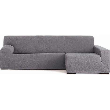 Copridivano penisola destra grigio Troya elastico 250-310 bracciolo lungo (1/3)