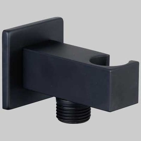 PRESA ACQUA QUADRA CON SUPPORTO NERO - 1/2- 1/2