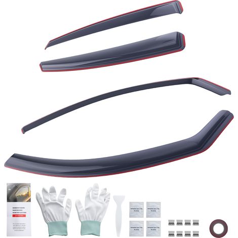 4 Door Acrylic Wind Deflectors for Audi A4 B8 2009-2015 Saloon Visors (1/5)