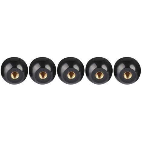 5 pièces noir bakélite boule levier bouton cuivre Insert M12 40 remplacement de Machine-outil