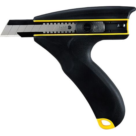 Cutter à poignée avec curseur + 10 lames 22 mm - TAJIMA
