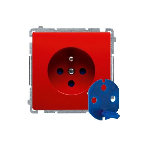 Coperchio rosso della presa dati con chiave di messa a terra BMGD1.01/22 Modulo base (1/4)