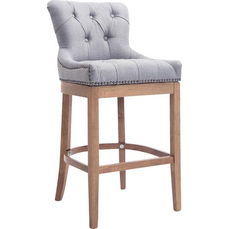 Barhocker Lakewood Stoff, Antik-hell hellgrau (1/5)