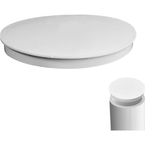 Couvercle de Tuyau Ventilation Ø150–160 mm Bouchon PVC Conduit d’air, Capuchon d’extrémité pour Gaine d’Extraction, obturateur Tube Ventilation Cuisine Salle de Bain Garage (1/5)