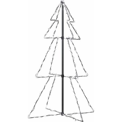 Christmas Cone Tree 160 LEDs Indoor and Outdoor 78x120 cm vidaXL (1/5)