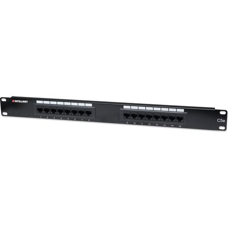 INTELLINET Pannello patch UTP 16 posti RJ45 cat. 5E (1/4)