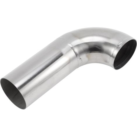 2.24" OD Coude A Mandrin 90° Longueur 4" T304 Acier Inoxydable Tube D'Echappement Polissage L Tube Prolonge Pour Soudage Main Courante D'Escalier Ton Argenté (1/5)
