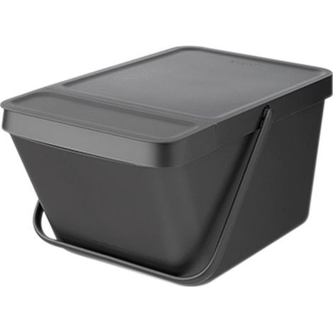 Stapelfähiger Mülleimer 20 l Dunkelgrau - Sort & Go - Brabantia