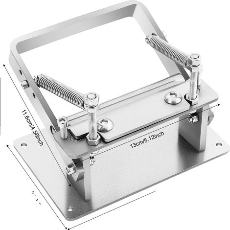 Macchina per la pelatura della pelle, spessore regolabile, struttura in acciaio inox, colore argento. (1/2)