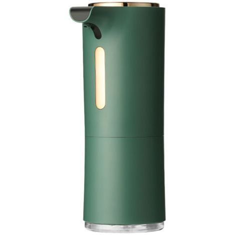 Distributeur de savon automatique mural pour cuisine salle de bain taille 300 ml réglable (vert) (1/5)