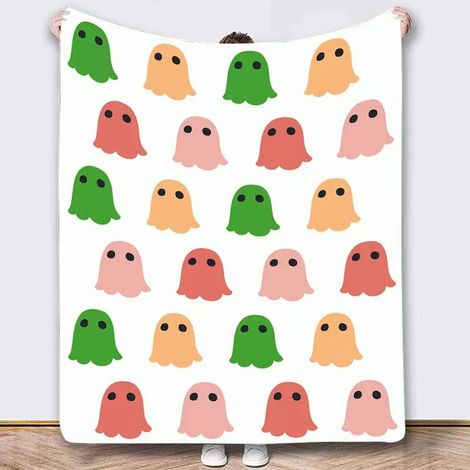 Couverture d'Halloween 150 cm x 200 cm, idéale pour les canapés et les lits lors des fêtes - 51 (1/4)