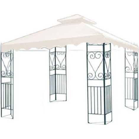 RICAMBIO TOP COPERTURA PER GAZEBO 3137 COLORE BIANCO MT.3X3 CON AIR VENT