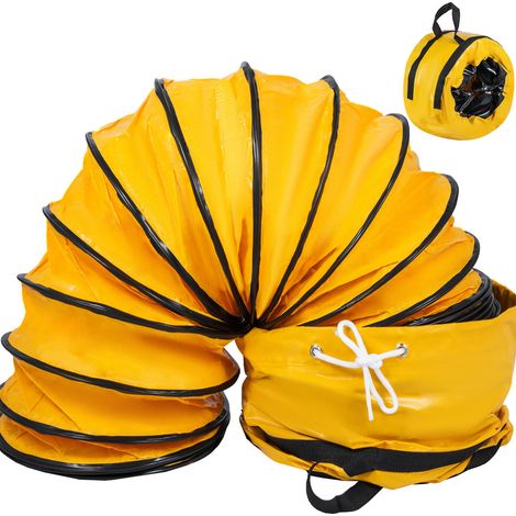 Mophorn Conducto Flexible de PVC Longitud 7,6M/Diámetro 30,48CM Manguera de Conducto Flexible de PVC Conducto de Ventilación Conductos de Aire de PVC Tubo de Manguera de Ventilación